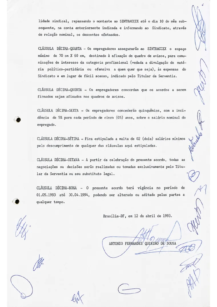 Página datada e assinada em 12 de abril de 1993